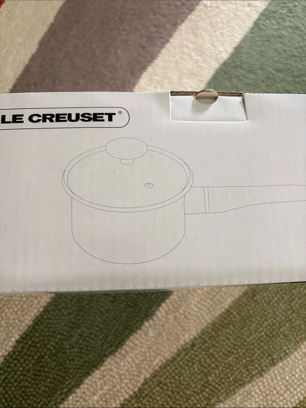 Le Creuset Flame Saucepan with Glass Lid - New in Box